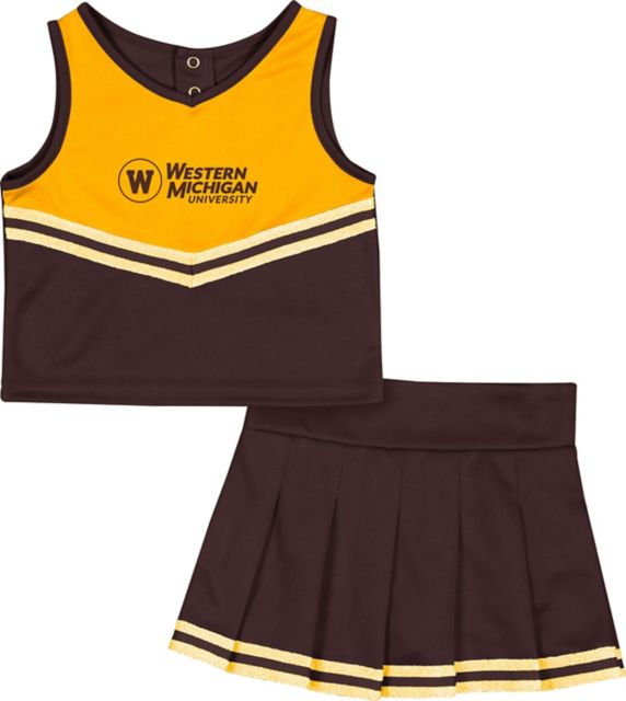 Western Michigan University Toddler Girl's Broncos Cheer Set