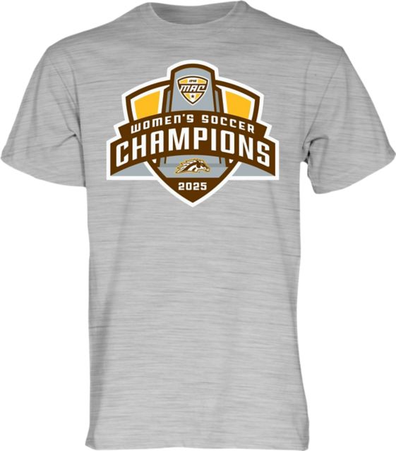 Western Michigan University Women's Soccer 2025 MAC Tournament Champions Short Sleeve T-Shirt